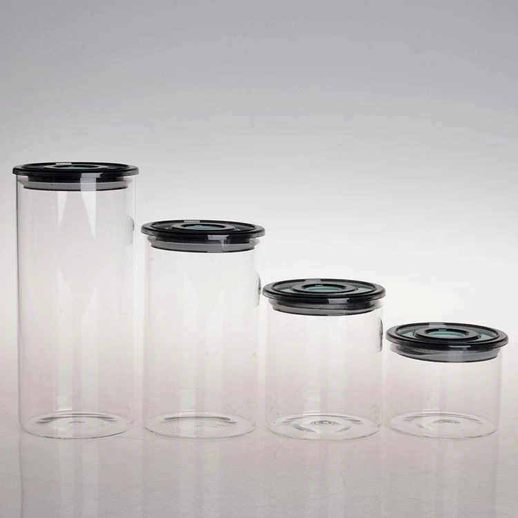 Glass Jars with Airtight Lid 4 Glass Jars with Airtight Lid 4