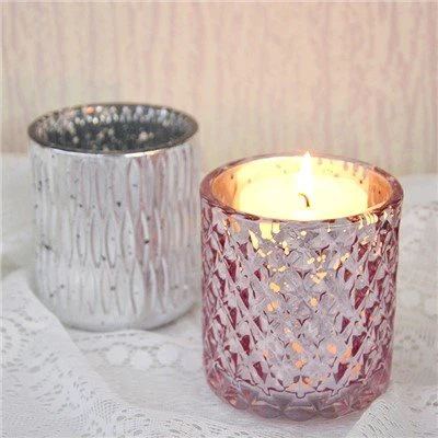 Galvanizēts Votive stikla sveču turētājs