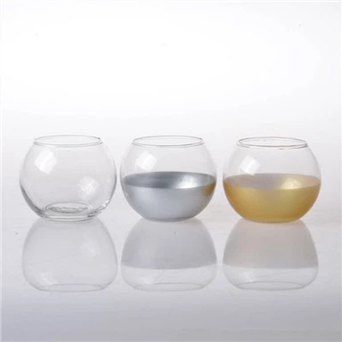 Olu krūze tējas sveces stikla svečturis