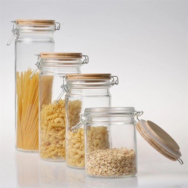 Airtight Glass Jars With Lids Set