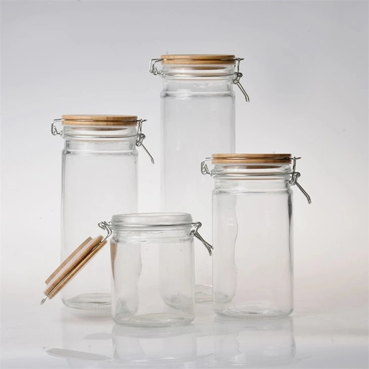 Airtight Glass Jars With Lids Set