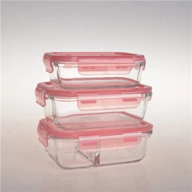 Stikla uzglabāšanas konteineri ar saspraužamu vāku