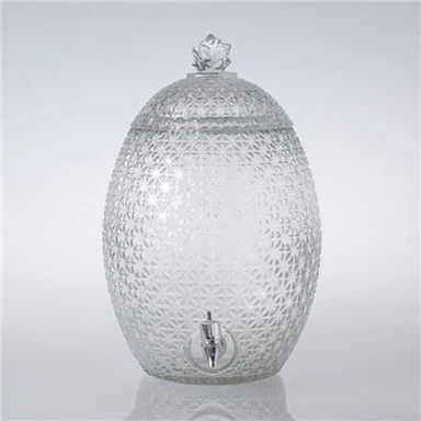 Tējas burkas stikla dzērienu dozators