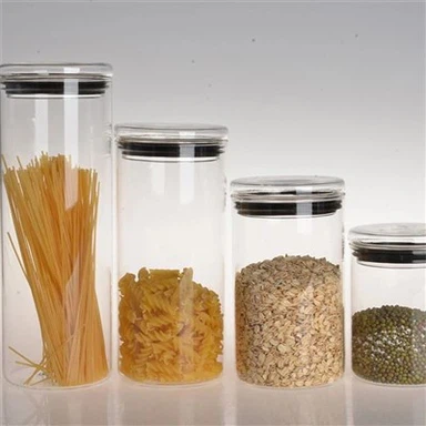 Stikla mūra burkas ar stikla vākiem