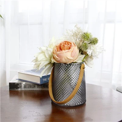 Stikla cilindru vāzes Skaidru ziedu vāze