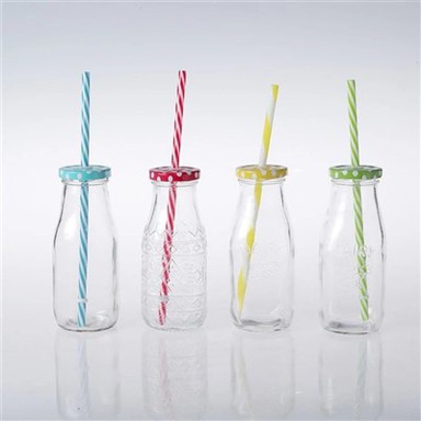 Krāsainas Mason Jar dzeramās glāzes