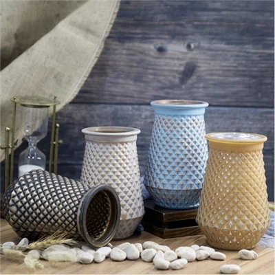 Porcelāna Retro stikla vāze