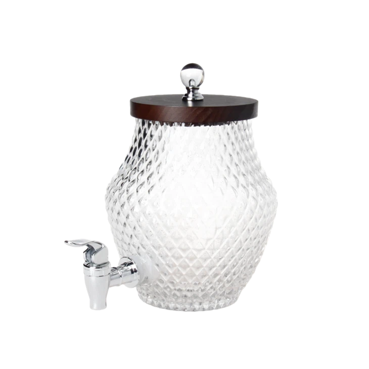 Pineapple-Shaped Glass Beverage Dispenser best