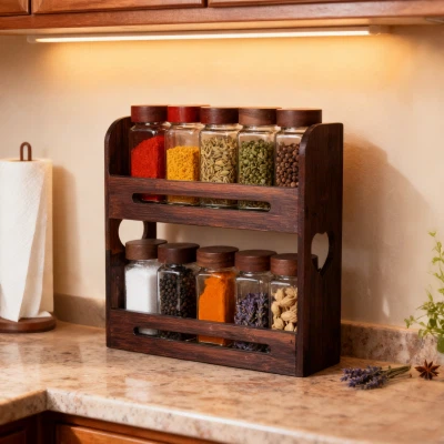 10 daļīgs garšvielu stikla burciņu komplekts